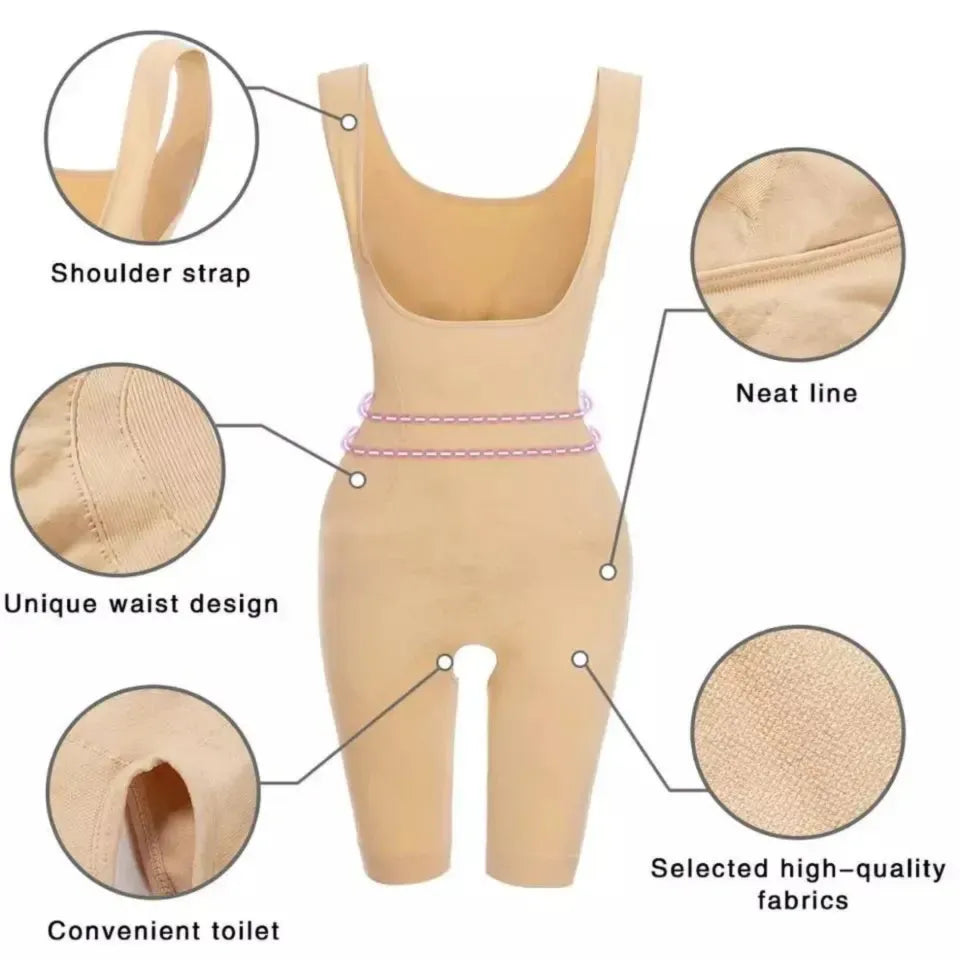 Channo Full Body Corset Crotch Body Shaper - Shapovia